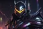 Placeholder: Shredder venom in 8k solo leveling shadow artstyle, machine them, close picture, rain, Shredder helmet, neon lights, intricate details, highly detailed, high details, detailed portrait, masterpiece,ultra detailed, ultra quality