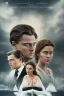 Placeholder: Young Leonardo dicaprio and Kate winslate, big ship Titanic movie poster