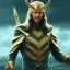 Placeholder: anime loki norse mythology face 8k quality