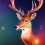 Placeholder: cerf, portrait, espace, galaxie, couleurs crépuscule