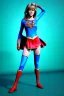 Placeholder: Realistic portrait, teenager, Jane Fonda, make-up, happy, satisfacer dildo advertising, Realistic image, 60s, supergirl, tights minimal dress, sweat, Color background, photo studio, concept art, smooth, unreal engine 5, god lights, ray tracing, RTX, lumen lighting, ultra detail, volumetric lighting, 3d, finely drawn, high definition, 4k.