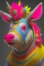 Placeholder: Piñata animal , 3d 4k octane render, lifelike, photorealistic, artstation, illustration, smooth, sharp focus, ornate, intricate, complex, highly detailed, digital painting, smooth, art by tom bagshaw, akihiko yosh