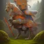 Placeholder: angry horse in orange and blue battle armor, Book of Kells style, a highly detailed illustration, background of Inka jungle, realistic render, 8 k, micro detail, intricate, elegant, centered, digital painting, Artstation, smooth, sharp focus, illustration, artgerm, tomasz alen kopera, peter mohrbacher, donato giancola, joseph christian leyendecker, wlop, boris vallejo