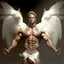 Placeholder: A warren angel with wings and muscles