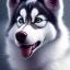 Placeholder: Husky, neon pink eyes, 8K, cinematic lighting, sharp focus, masterpiece, expert