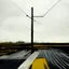 Placeholder: Minimal abstract oil paintings desolate 1960s carpark concrete fragments. Yellow road markings. style of Justin Mortimer and Phil Hale.