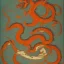 Placeholder: Ukiyo-e style art, dragon,