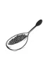 Placeholder: black and white coffee grinds spoon logo minimalist