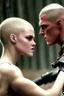 Placeholder: hot man fighting in the hunger games, saving the woman he loves, in his buzzcut era