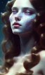 Placeholder: porno model , cute, beautiful, long hair, wavy hair, curly hair، black eyes, full body, cinematic, 8k, resolution concept art portrait by Greg Rutkowski, Artgerm, WLOP, Alphonse Mucha dynamic lighting hyperdetailed intricately detailed