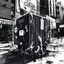 Placeholder: dirty back streetsbright ghettoblaster abstract particles waves length sonic capacity black and white cube