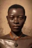 Placeholder: african portrait in rusted clocks, rust, scaffolding, perfect face, high detail