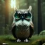 Placeholder: intricate details, realistic, octane, unreal engine, portrait, natural lighting,zoomed out + portrait, volumetric lighting, shiny,extreme detail, Photorealism, High detail, Hyper realistic Owl in forest, macro lens blur,abstract paint, sharp,ef 85mm 5.6, focus, trending by artstation