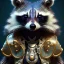 Placeholder: portrait of a female anthropomorphic raccoon with tribal and metallic jewelry. character design by cory loftis, fenghua zhong, ryohei hase, ismail inceoglu and ruan jia. unreal engine 5, artistic lighting, highly detailed, photorealistic, fantasy