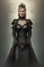 Placeholder: Cersei Lannister as evil queen in black leather, busty, cleavage, curvy, lena headay, angry, stern look. character design by cory loftis, fenghua zhong, ryohei hase, ismail inceoglu and ruan jia. unreal engine 5, artistic lighting, highly detailed, photorealistic, fantasy