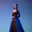 Placeholder: Medieval princess in blue dress, 4K, high quality