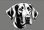 Placeholder: Weimaraner Dog clipart style simple stencil