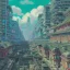 Placeholder: Cyberpunk futuristic Megacity ,Neogothic architecture,inslandsMetropolis, uphill Road,detailed facades,detailed painting, 8K resolution,German noir,matte painting,felix kelly,biopunk,trieste
