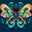 Placeholder: Abstract artistic Chinese moon moth