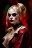 Placeholder: harley quinn nude, surrealisme, style preraphaelique, close portrait