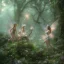 Placeholder: subtle and luminous fairies in magical environnement