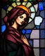 Placeholder: woman. stained glass