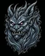 Placeholder: Gargoyle tattoo design, traditional tattoo style, t-shirt design, vector art, fantasy art, watercolor effect, digital painting, clean dark background, 8K