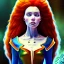 Placeholder: Epic Drawing fullbody Portrait of adult Merida beautiful busty gustav klimt style 4k