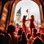 Placeholder: Party in a castle, cheering people, Austrian aesthetic, warm colors, 8k, HD, cinematography, photorealistic, Cinematic, Color Grading, Ultra-Wide Angle, Depth of Field, hyper-detailed, beautifully color-coded, insane details, intricate details, beautifully color graded, Cinematic, Color Grading, Editorial Photography, Depth of Field, DOF, Tilt Blur, White Balance, 32k, Super-Resolution, Megapixel, ProPhoto RGB, VR, Halfrear Lighting, Backlight, Na