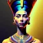 Placeholder: Full body portrait of Beautiful voluptuous Nefertiti Joaquín Sorolla Style