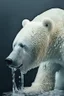 Placeholder: polar bear melting into white liquid, hyper-realistic photography, detailed expression of agony, hyper-realistic fur and anatomy details, dark colour tone, epic colour treatment, cinematic colour treatment, meticulously intricate perfectly symmetrical extremely detailed, pixiv daily ranking, pixiv, extreme depth of field, artstation, sculpture style, spectacular details, volumetric lighting, masterpiece, cinematic, Hollywood production, 8k resolution, high definition, max o