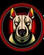 Placeholder: bull terrier sports logo, edgy agressive