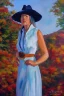 Placeholder: Full body portrait, painting, medium shot lady SouthernGothic