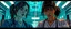 Placeholder: cyberpunk fallout 4, airbrush and pen outline, A cinematic, high-end advertisement image for a fictional service called “Spice Girl Nurses™”. Split-screen composition with two contrasting emotional states.