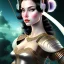 Placeholder: black hair lady archer top on Saturn