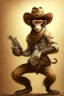 Placeholder: A monkey cowboy with 2 pistols