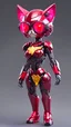 Placeholder: (robotic cat humanoid form inspired wonder woman,logo on tie , scarlet witch armour full body ,: 1.3), ((blind box toy style:1.3)), (full body shot), a cute transparent robot cat, Transparent Mech, Exquisite Helmet cat :1.2, Glasses:1.2, Cyberpunk, dreamy glow , bright neon lights, clean, white background, (global illumination, ray traching, HDR, unrealistic render, reasonable design, high detail, master part, best quality, hyper HD, cinematic lighting)
