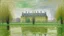 Placeholder: A pale light green palace covered in glitter in the sky painted by Claude Monet