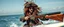 Placeholder: pirate shotgun mozart with wig, looking hot and crazy on a surfboard