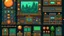 Placeholder: The panel of the other equipment of the fantasy game pixelart