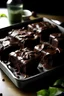 Placeholder: A picture of a tray of freshly baked brownies, still warm from the oven and oozing with chocolatey goodness.