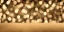 Placeholder: Festive abstract bokeh background - golden bokeh lights, beige - New Year, Anniversary, Wedding, banner