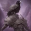 Placeholder: angry Raven warrior in black and purple battle armor, a highly detailed illustration, background of Inka jungle, realistic render, 8 k, micro detail, intricate, elegant, centered, digital painting, Artstation, smooth, sharp focus, illustration, artgerm, tomasz alen kopera, peter mohrbacher, donato giancola, joseph christian leyendecker, wlop, boris vallejo