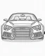 Placeholder: Audi rs3 front art outline