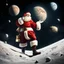 Placeholder: Santa Claus delivering presents to the moons of Jupiter