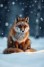 Placeholder: nyx as a fox living under the snow