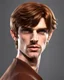 Placeholder: fantasy young noble swordman short brown hair photorealistic