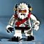 Placeholder: picture of a lego minifigure Yeti-Cyborg, (2020), professional photograph, clever, best selling