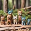 Placeholder: Cute dog Figures lives in the Wood