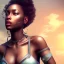 Placeholder: full portrai of black female model,high detail, volumetric lighting, tiny features, intricate detail,volumetric clouds
